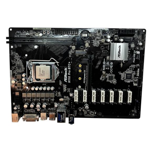 ASRock H110 Pro BTC+ ATX Mining Motherboard (Intel Cerelon) - Picture 3 of 3